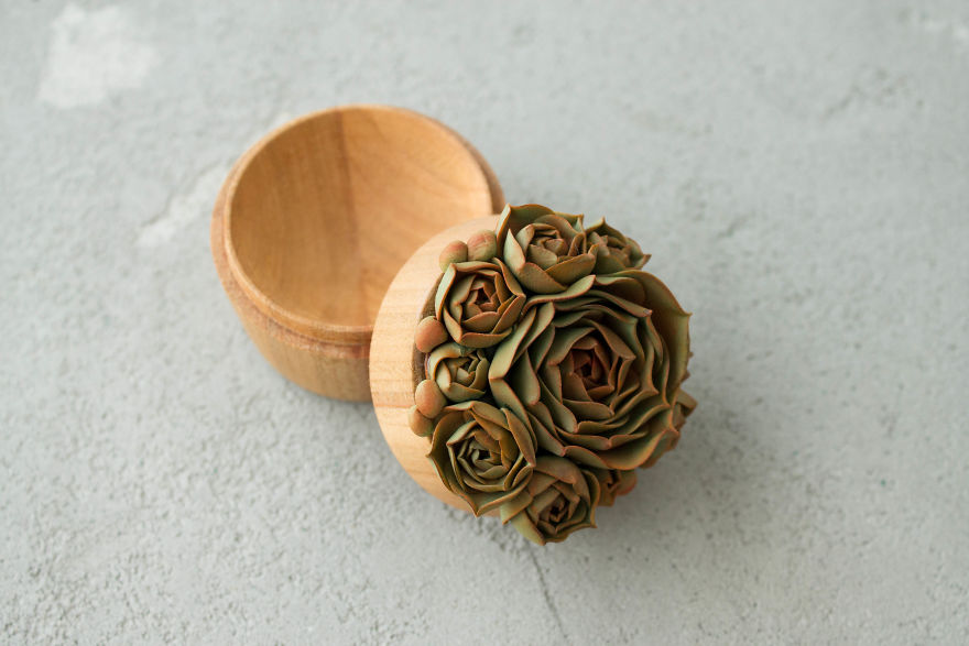 I Create Succulent And Flower Ring Boxes To Help People Get Married