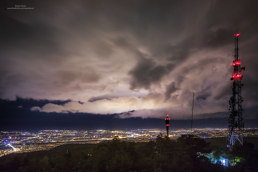 Budapest Was Awakened By A Storm.