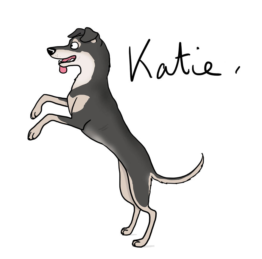 I Drew My Seven Dog Family I Drew My Seven Dog Family