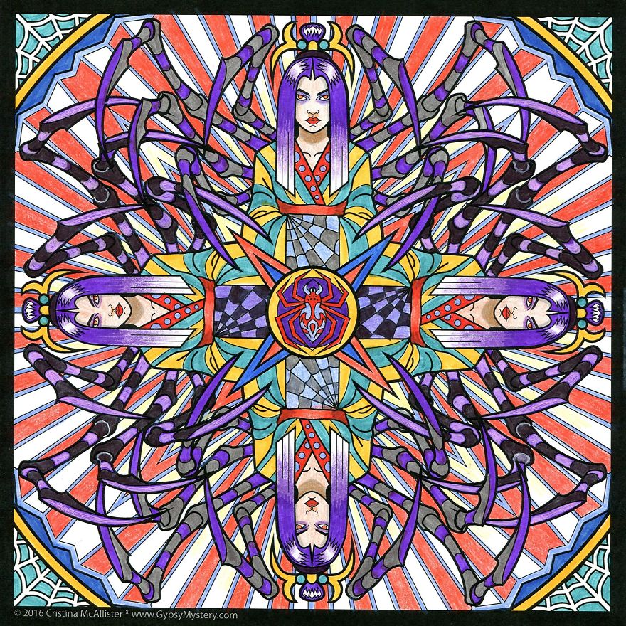 I Create Wicked Coloring Material By Combining Mandalas And Monsters I Create Wicked Coloring Material By Combining Mandalas And Monsters