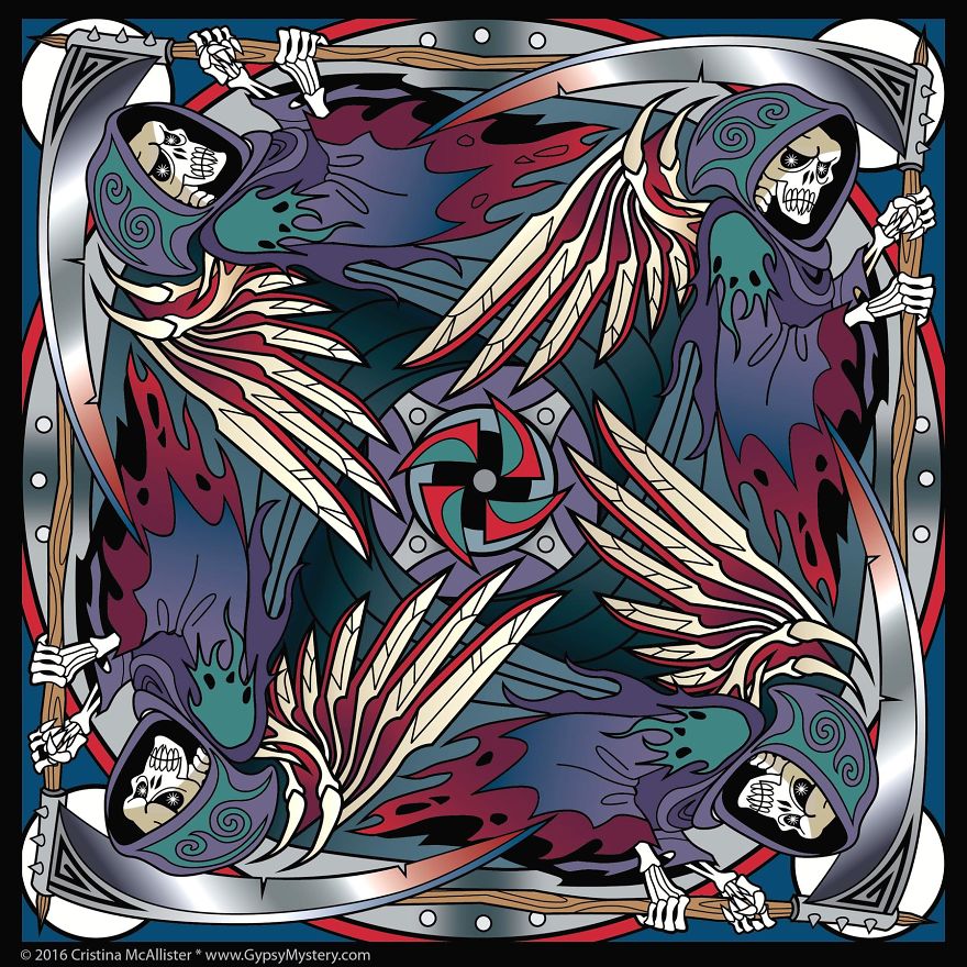 I Create Wicked Coloring Material By Combining Mandalas And Monsters