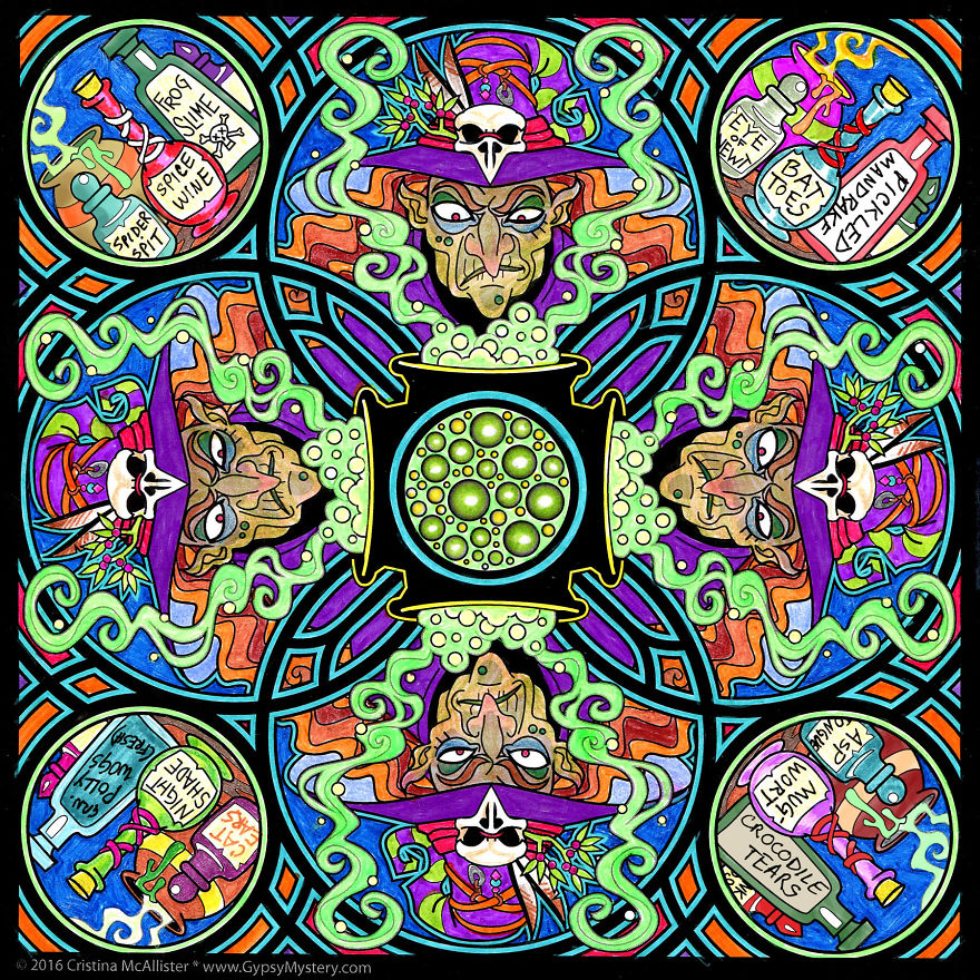 I Create Wicked Coloring Material By Combining Mandalas And Monsters I Create Wicked Coloring Material By Combining Mandalas And Monsters