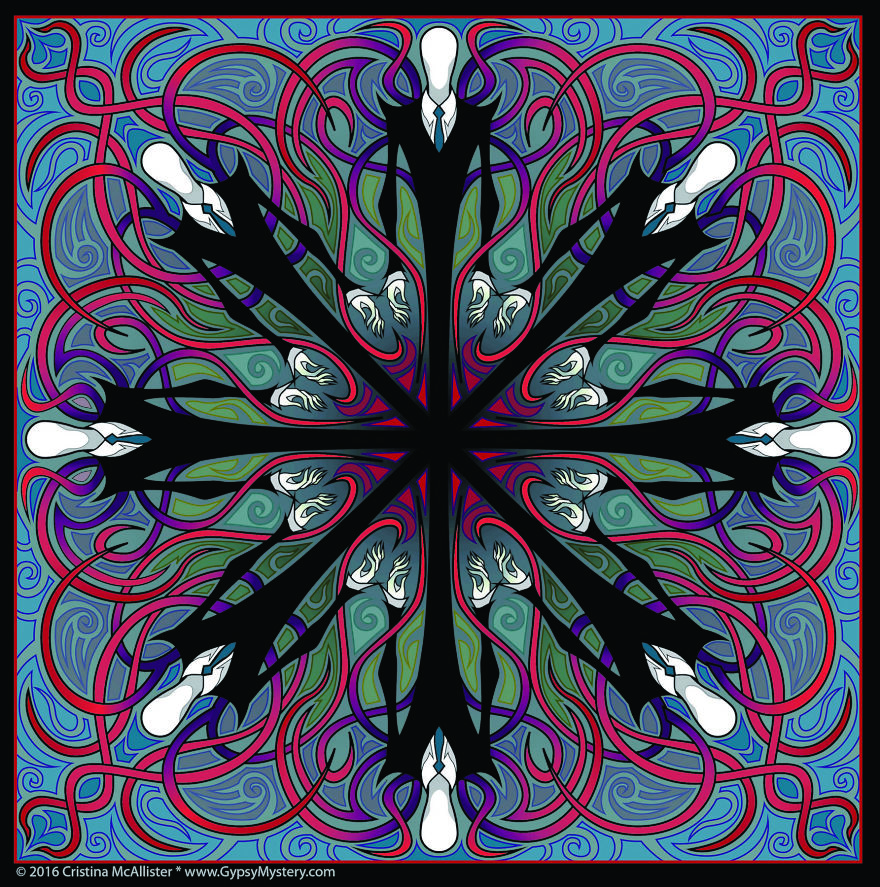 I Create Wicked Coloring Material By Combining Mandalas And Monsters