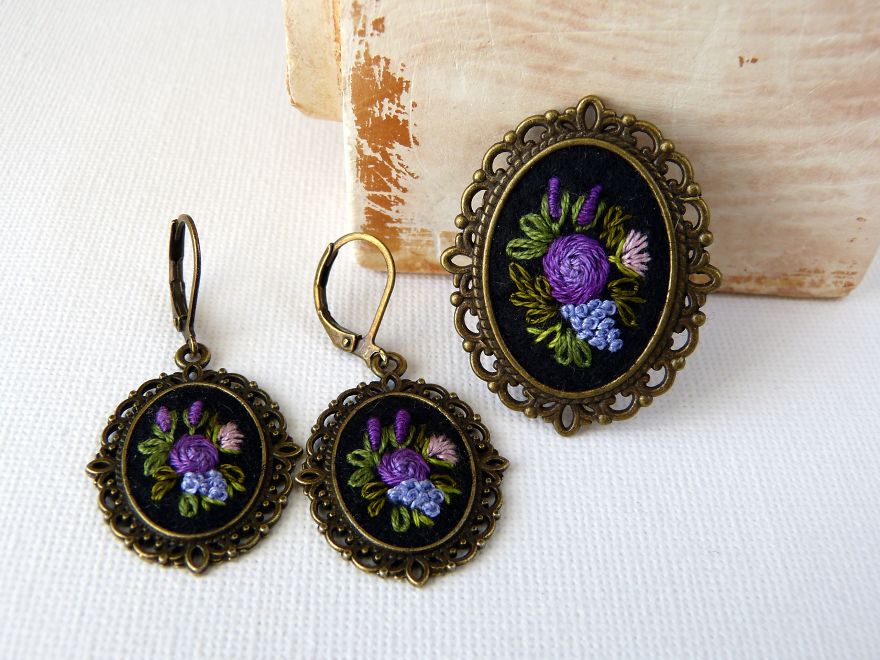 My Hand-Embroidered Jewelry My Hand-Embroidered Jewelry