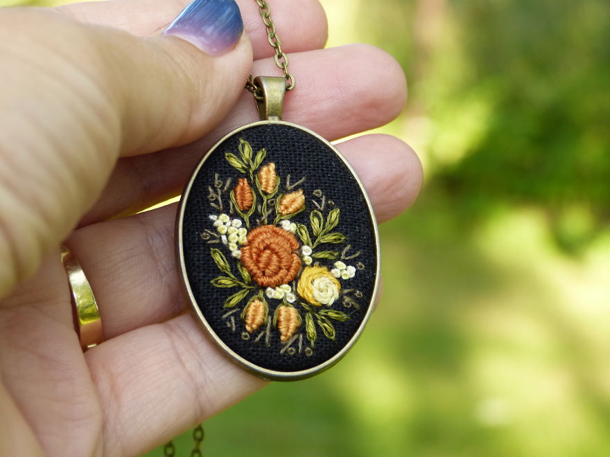 My Hand-Embroidered Jewelry My Hand-Embroidered Jewelry
