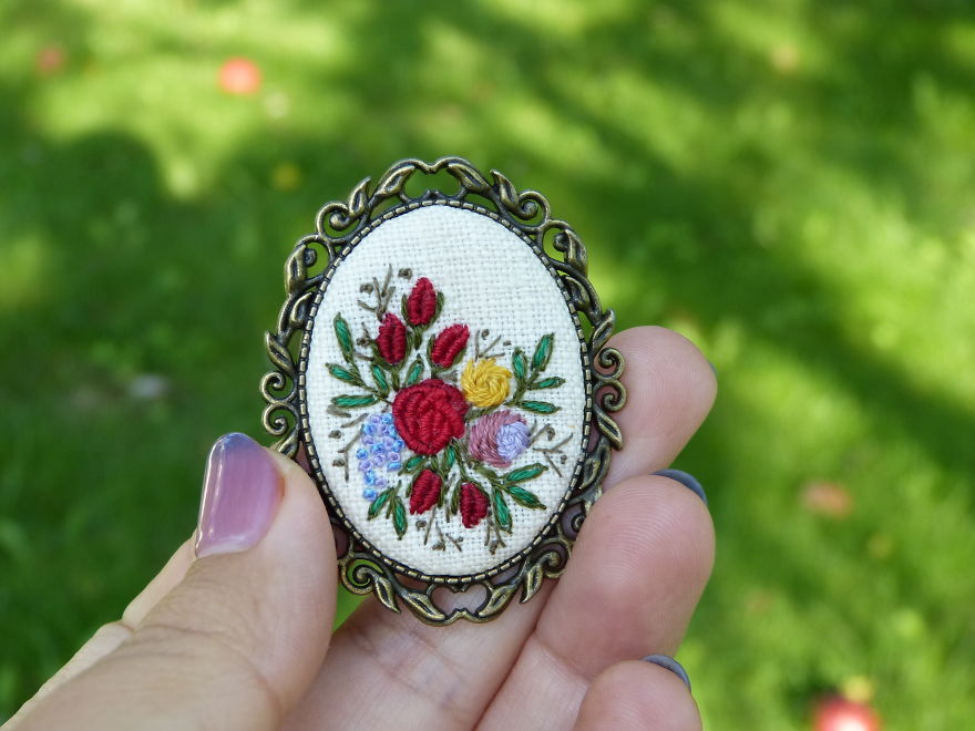 My Hand-Embroidered Jewelry My Hand-Embroidered Jewelry