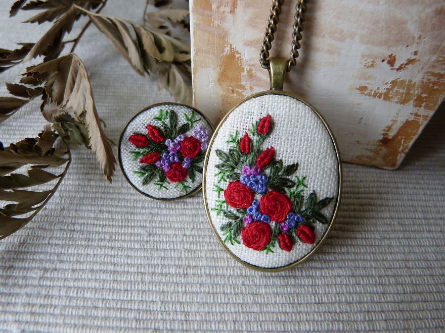 My Hand-Embroidered Jewelry My Hand-Embroidered Jewelry