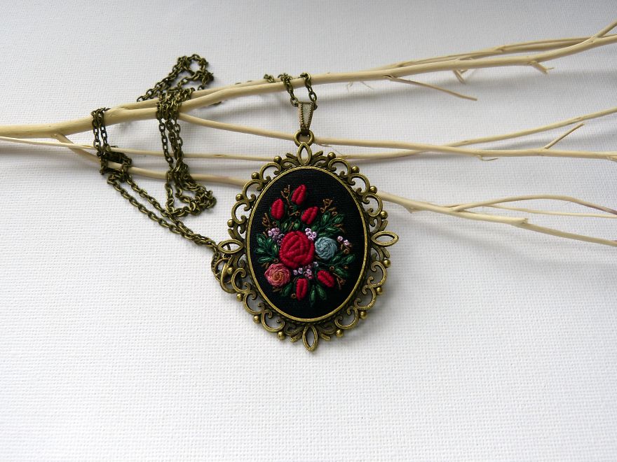 My Hand-Embroidered Jewelry My Hand-Embroidered Jewelry