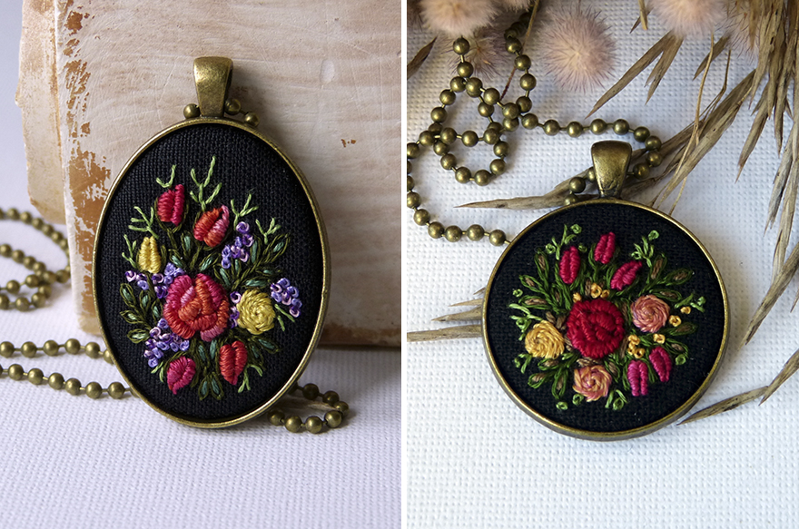 My Hand-Embroidered Jewelry My Hand-Embroidered Jewelry