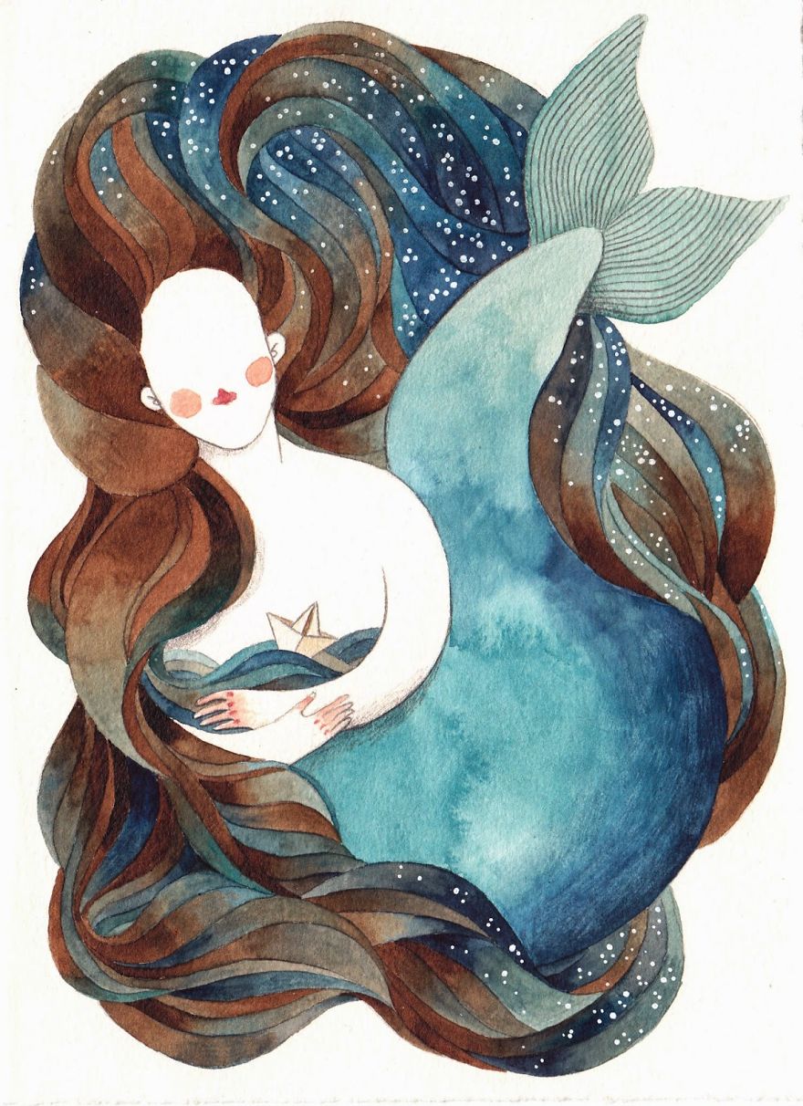 My Case Has 11 Different Watercolor Blues My Case Has 11 Different Watercolor Blues