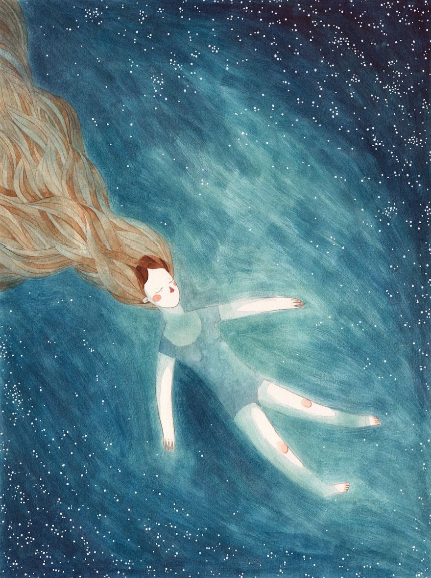 My Case Has 11 Different Watercolor Blues