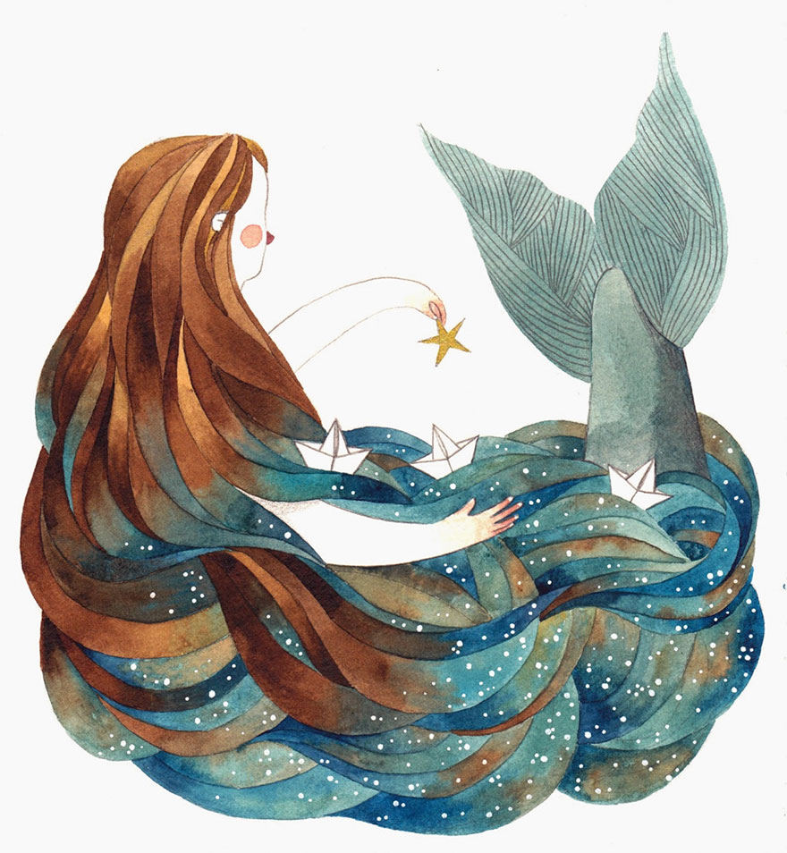 My Case Has 11 Different Watercolor Blues