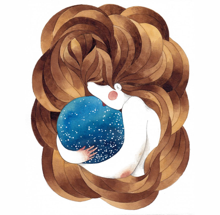 My Case Has 11 Different Watercolor Blues