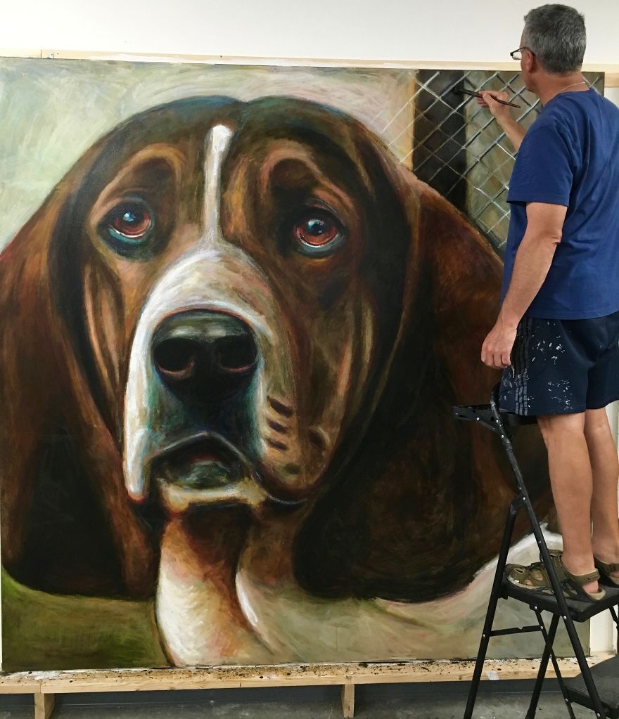 One Man Paints 5500 Portraits Of Shelter Dogs, Using Art For Social Change. One Man Paints 5500 Portraits Of Shelter Dogs, Using Art For Social Change.