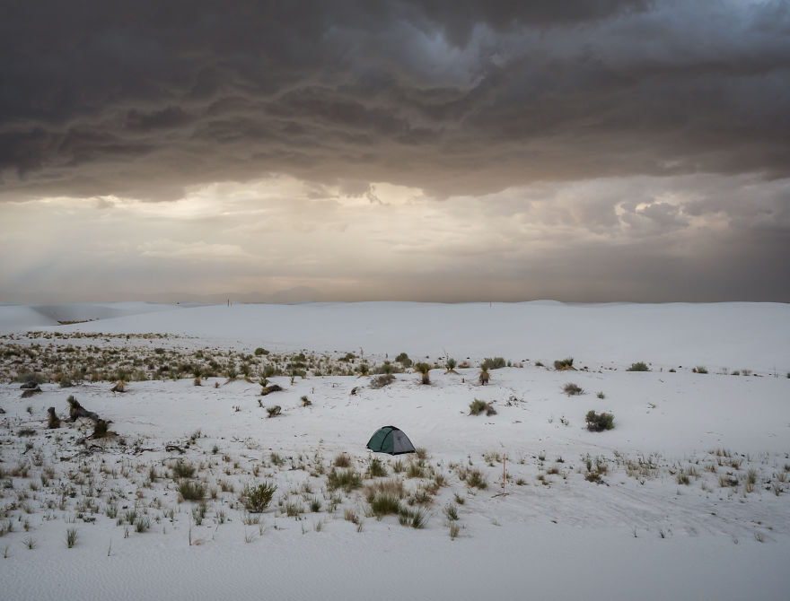 While Camping In The Desert, I Got Hit By An Insane Desert Storm And Took Some Awesome Photos