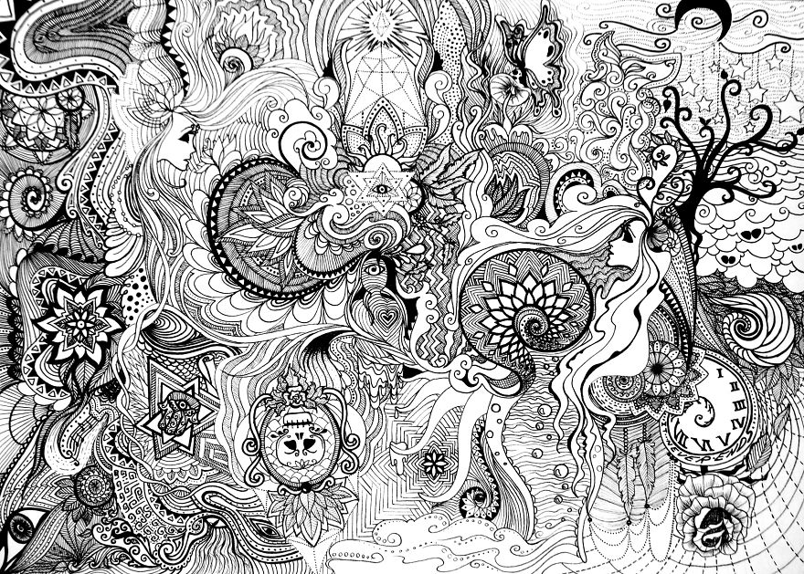 I Spend Countless Hours Creating These Geometric Drawings