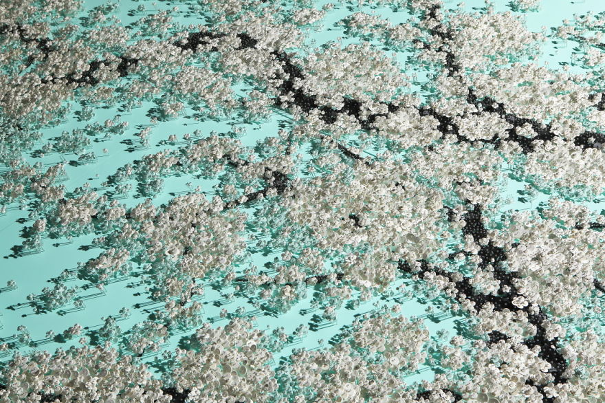 The Beauty Of Invisibility: I Use 1000s Of Pins To Create Art