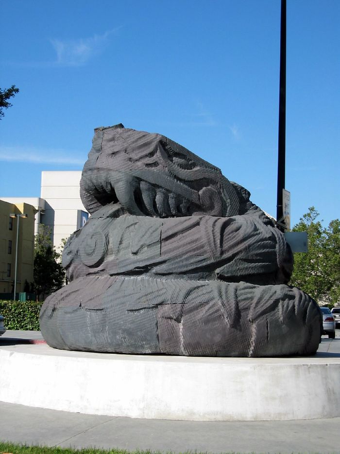 San Jose, California, Usa. Quetzalcoat The Serpent-god (locals Call It The Poop Sculpture)