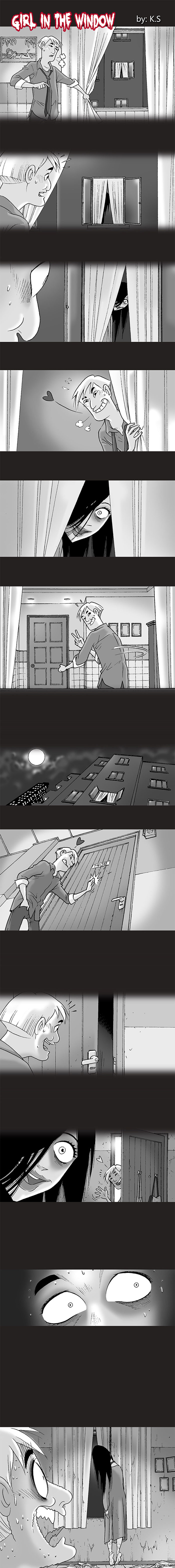 I Saw A Girl Smiling At Me In The Window One Day