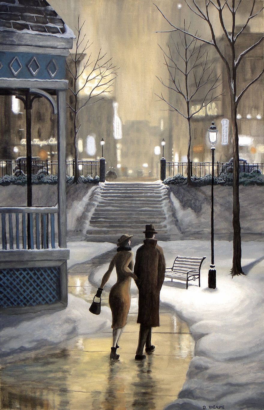 "the Shortcut" By Dave Rheaume. Acrylic On Canvas. Www.daverheaume.com