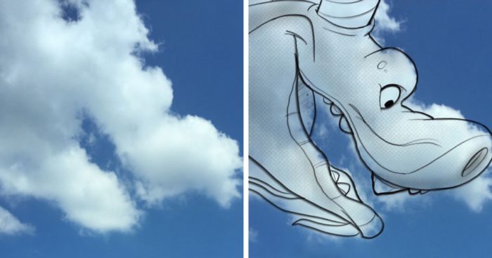 I Use Clouds To Perform Shape Studies As Daily Warmups For My Illustrations & Character Designs