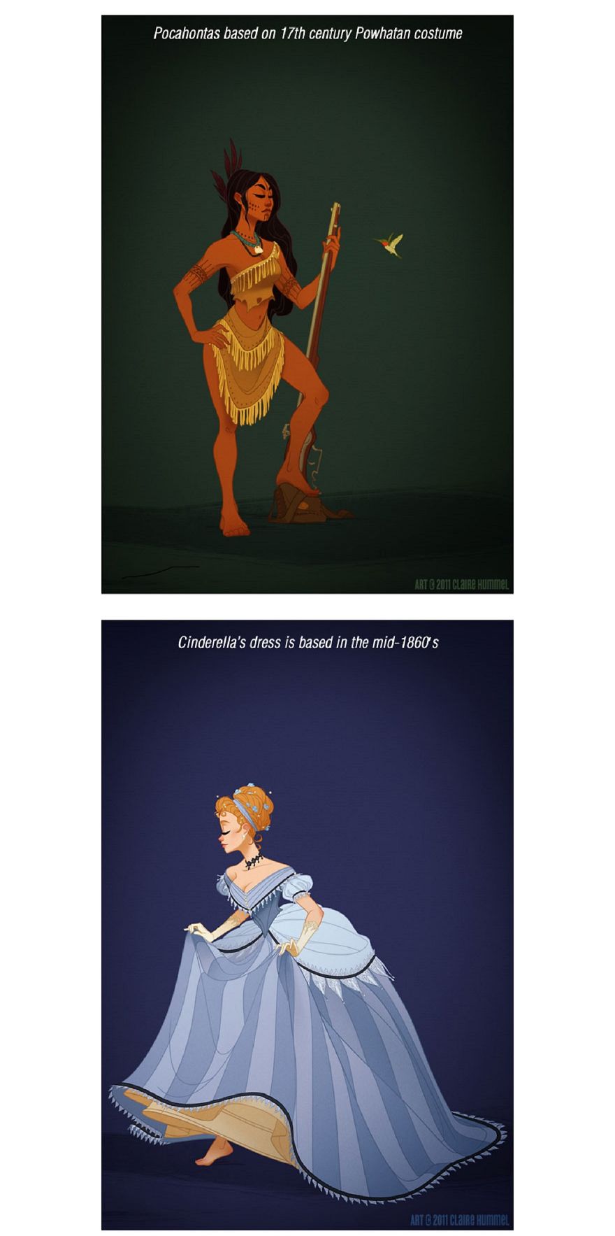 Disney Princesses In Accurate Period Costume