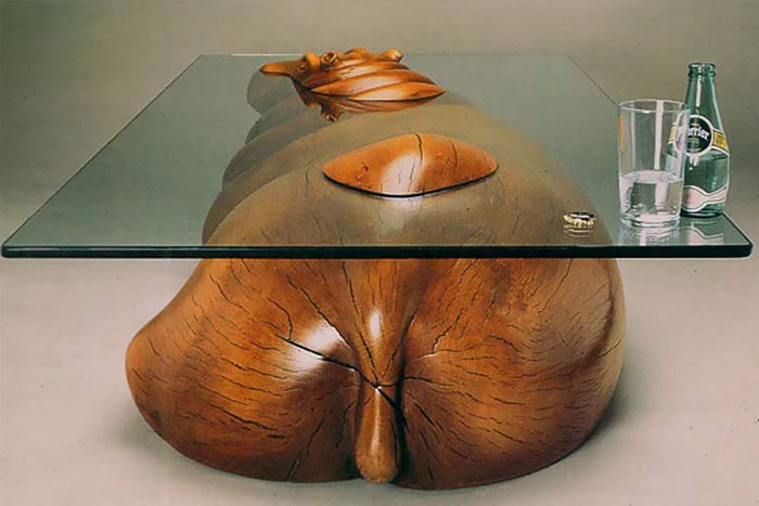 Clever Tables That Create An Illusion Animals Are Emerging From Water