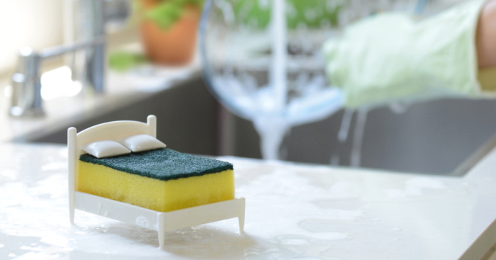 This Sponge Holder Is A Miniature Bed So That Your Sponge Could Have Some Rest