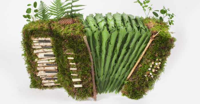 I Made Accordion Sculptures From Moss, Candies And Concrete