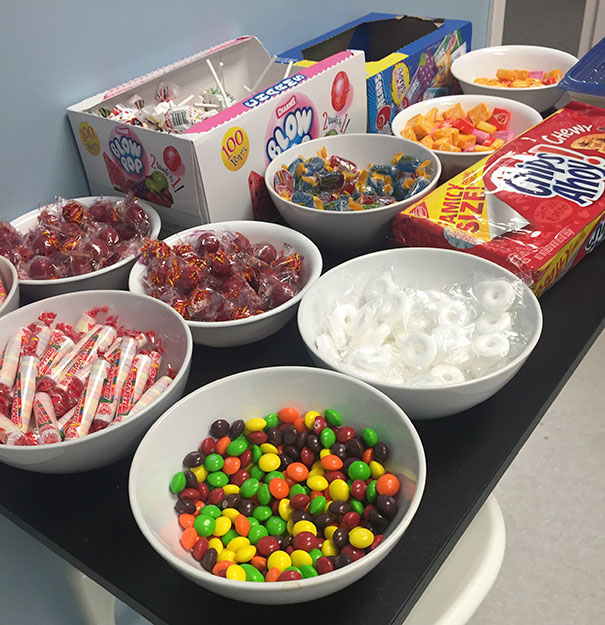 There Is A Bowl Of Skittles In My Office Break Room. I Put 6 M&ms In It. It's The Little Things In Life