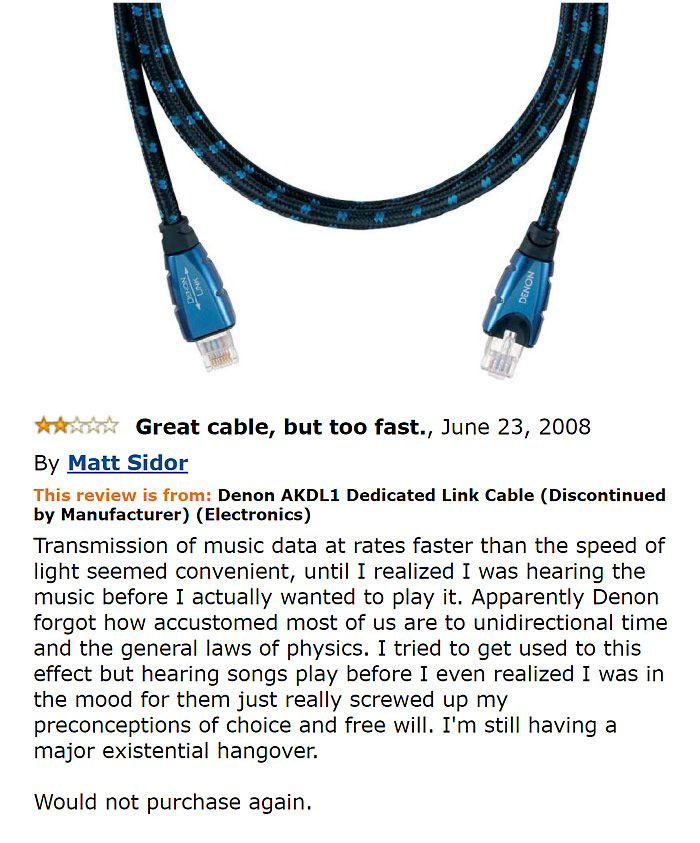 Fabric cable and a comment 