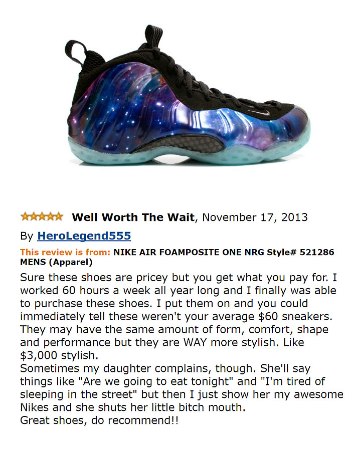 Galaxy sneaker and a comment 