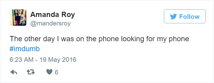 I Am Dumb Tweet