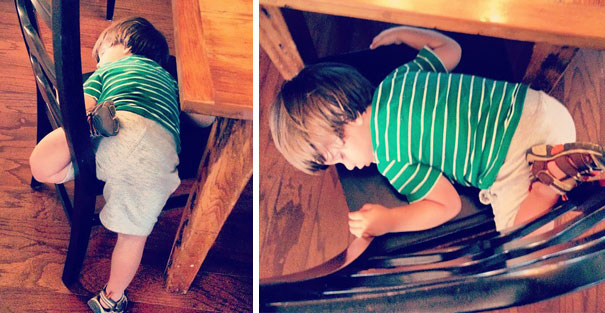 Napping While Stretching On A Chair