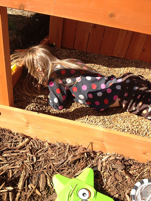 Napping In A Sand Box