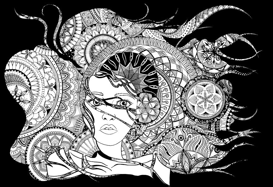 I Spend Countless Hours Creating These Geometric Drawings