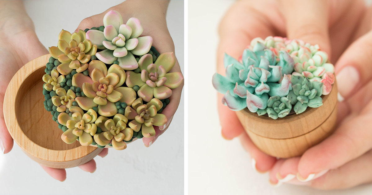 I Create Succulent And Flower Ring Boxes To Help People Get Married