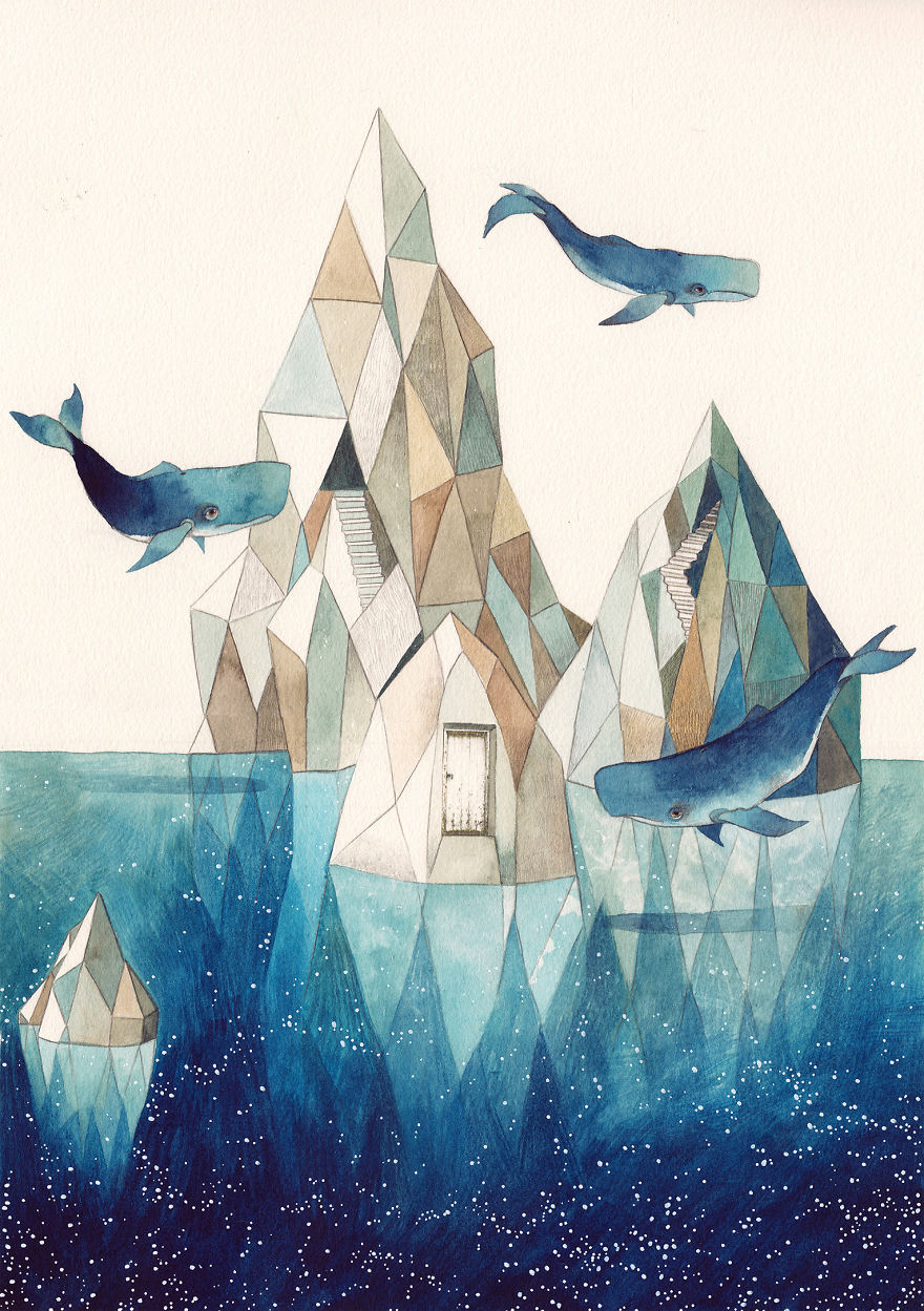 My Case Has 11 Different Watercolor Blues