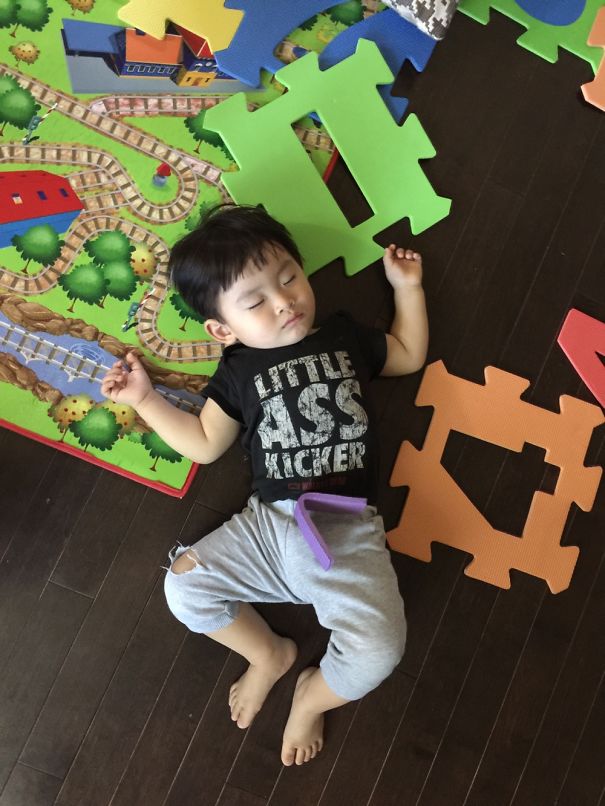 Napping On The Floor