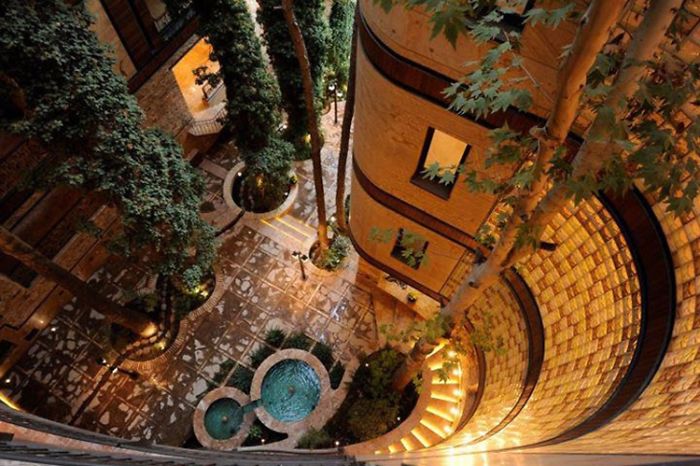 An Apartment In Tehran Which Was Built Without Cutting Even A Single Tree