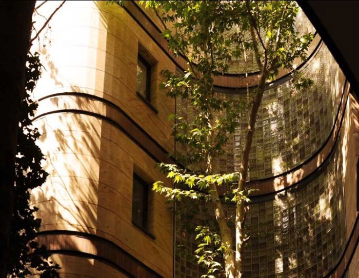 An Apartment In Tehran Which Was Built Without Cutting Even A Single Tree