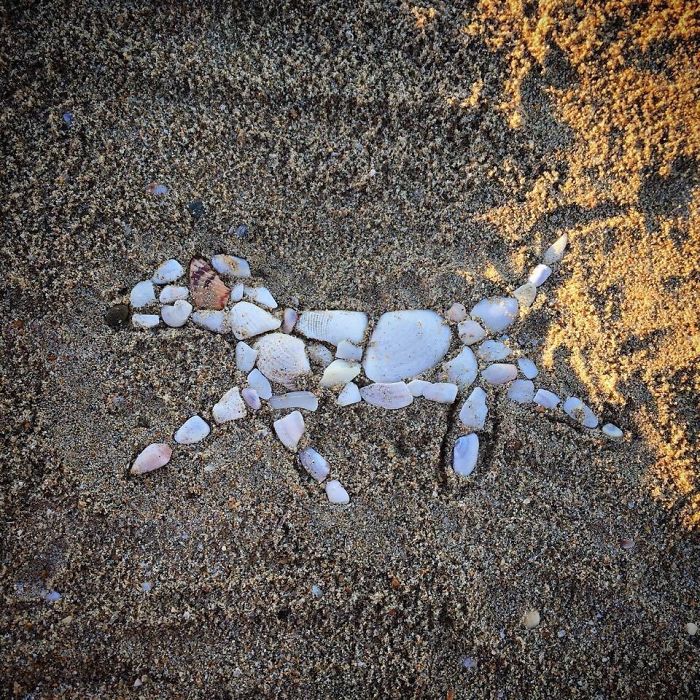 I Create Temporary Beach Mosaics From Things I Find There (Part 2) I Create Temporary Beach Mosaics From Things I Find There (Part 2)