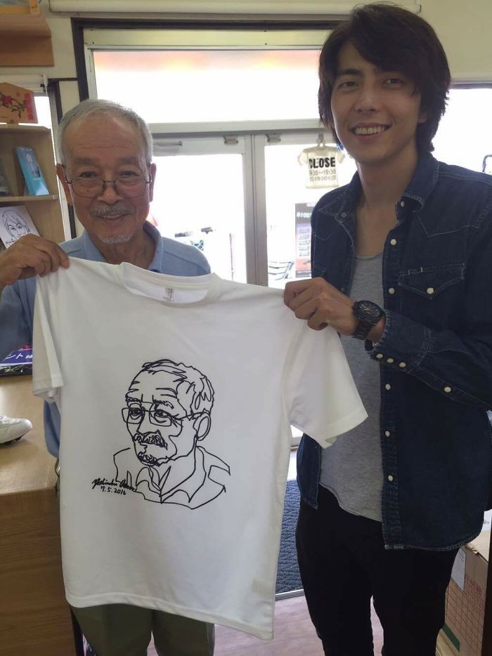 I Draw People I Meet With One Unbroken Line