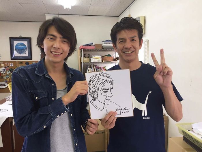 I Draw People I Meet With One Unbroken Line