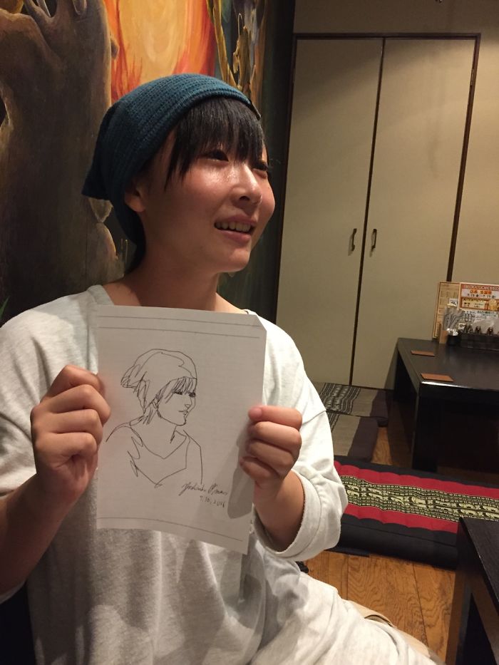 I Draw People I Meet With One Unbroken Line