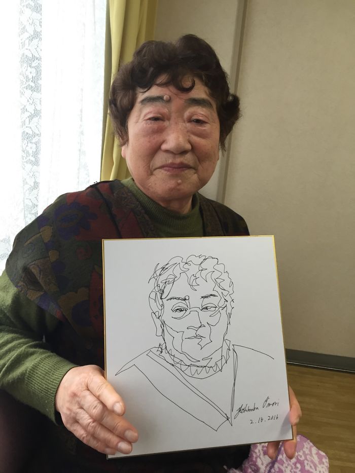 I Draw People I Meet With One Unbroken Line