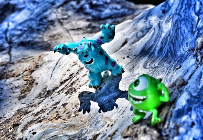 Sullivan Chasing After Mike In Human World