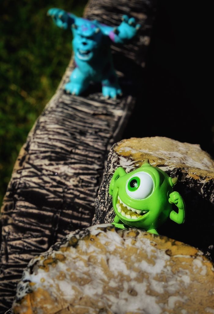 Sullivan Chasing After Mike In Human World