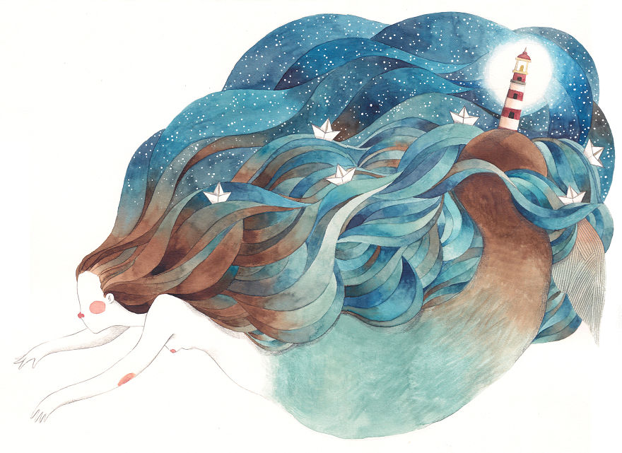 My Case Has 11 Different Watercolor Blues My Case Has 11 Different Watercolor Blues