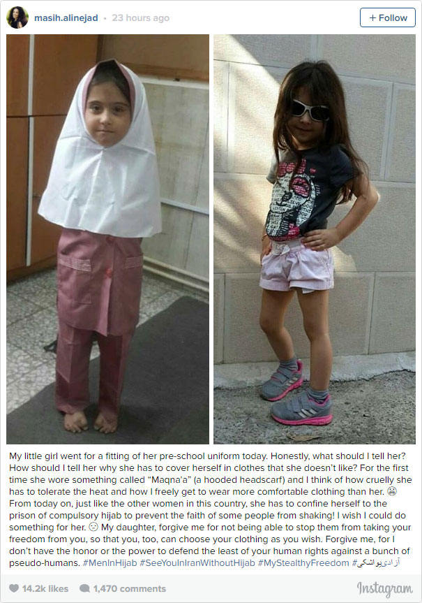 Iranian Men Wear Hijab To Fight For Women’s Rights In Iran